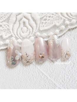 たゆ ネイル(たゆnail)/フラワーミラーネイル