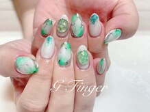 ジーフィンガー 大井町店(G Finger)/グリーン♪ニュアンスタイダイ