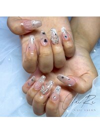 ハートリボンネイル