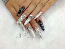 長さ出し　モノトーンネイル