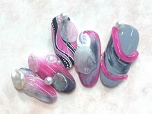 ネイリックス アヴェニール(NAILX avenir)/ピンクグレー天然石アクセサリー