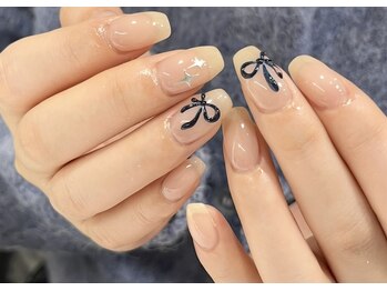 スワローネイルアイ(swallow nail eye)/ぷっくりリボンネイル