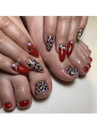 ～レオパードフットネイル～