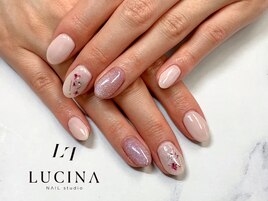 C-914 ユニコーン×押し花ネイル