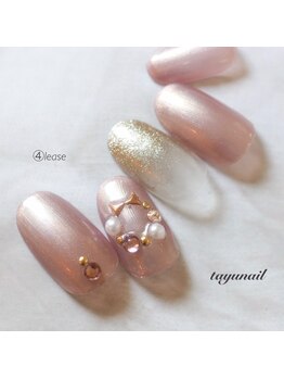 たゆ ネイル(たゆnail)/11月新作☆キラキラリースネイル