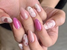クレモアネイル 池袋西口店(CLEMORE NAIL)/落書きハートネイル
