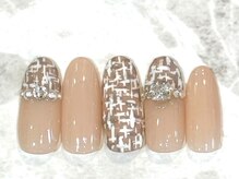 ヘアアンドネイル ミューズ 新浦安店(HAIR&NAIL MUSE)/シンプルベージュ大人ツイード