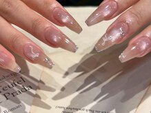 アイネイルズ 三宮店(I nails)/シルバー細フレンチマグ￥8800