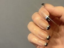 ムー(moo)/ホロダブルフレンチネイル
