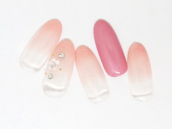 ティーエヌ 名古屋矢場町店/ヌーディーネイル￥5980