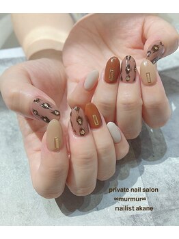 プライベート ネイルサロン マーマ(murmur)/レオパードネイル