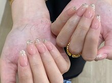 トゥートゥー(TOUTOU)/ピンクベースx先端ラメーグラ