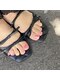 ルアム 恵比寿店(ruam)の写真/恵比寿で叶う最旬おしゃれニュアンス！デザイン豊富で大人ネイルを夏フットで楽しむ♪