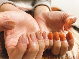 秋冬ちぐはぐネイル
