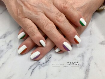 ネイルアトリエルカ(nail atelier LUCA)/W-788　カラフルモードネイル