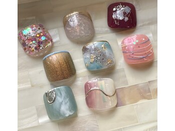 エスネイル(Snail)/フット定額デザイン¥8000