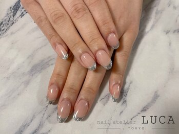 ネイルアトリエルカ(nail atelier LUCA)/R-156 ガラスフレンチネイル