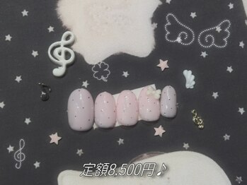 mimi.nail 吉祥寺 ウィッシュコア/バレエコア/長さだし/持ち込み/ガーリー/フィルイン/mimi course 8,500円♪