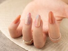 ヴァンネイル(VINGT NAIL nail&eye beauty)/オレンジニュアンスネイル