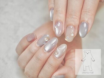 水光マグネットネイル 水滴