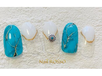 ネイルロッソ 浅草店/ターコーズブルー☆