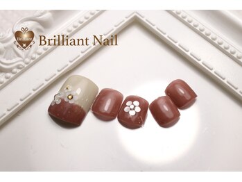 ブリリアント/フットネイルデザイン♪