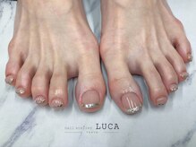 ネイルアトリエルカ(nail atelier LUCA)/W-791 大人ガラスフレンチネイル