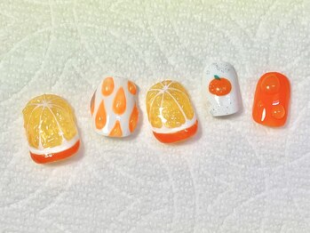 ティーエス ネイル ガーデン(T.S Nail Garden)/オレンジネイル