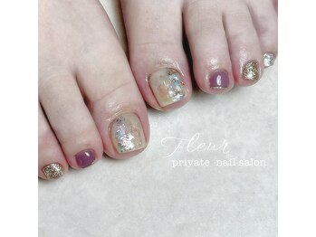 フルール(fleur)/オーロラシェルネイル