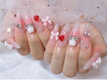 マルチューネイル 池袋(MARUCHU NAIL)/うる艶♪チークネイル ¥8800