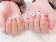 ムーピーネイル(moopy nail)/◆french×dot ¥7600