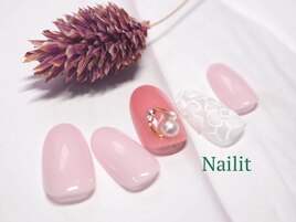 花レース ネイル ¥8300【¥9130】