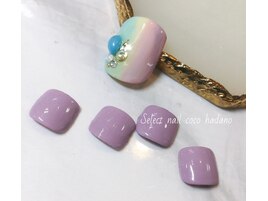 foot 縦グラネイル