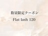 【14日限定】☆高持続フラットラッシュ120本 ￥5000　