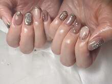 ノンノンネイル(Nonnon.nail)/シルバーパーツネイル