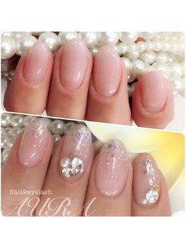 ネイルアンドアイラッシュ アウラ(AURA)/☆カラーグラデ &nbsp;→ ラメグラデ