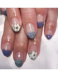 シンプルデザインネイル　5000円