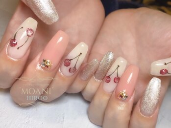 モアニ ヒロオ 渋谷店(MOANI Hiroo)/さくらんぼネイル