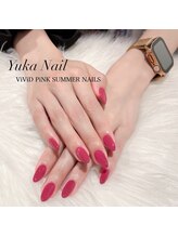 ユカネイル(Yuka Nail)/宝石風艶ネイル ルビーの輝き♪