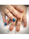 グラデーションネイル＆本格ケア