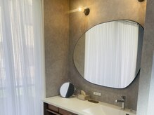 スキンケア体験はこちらの洗面で♪