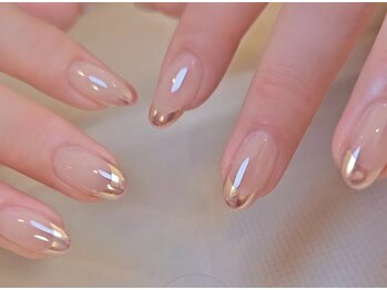 ラジュルネ(nail&eyelash La journee)/マグネットフレンチ+パーツ