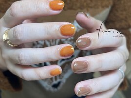 ワンカラー×オプ有