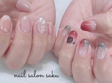 サク(saku)/推し活×春ネイル