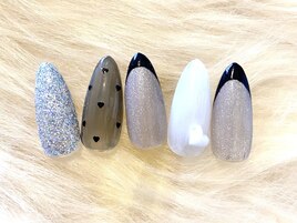 ドットハート＆ブラックフレンチ