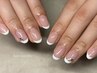 【HAND】フレンチネイル(ベースクリア) ¥7,000