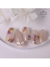 ピオニーネイル(peony nail)/新作　色とりどりのチューリップ