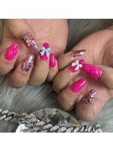 エトワ ル リアン ネイル(Et toi Le Lien nail)/Barbie nail★