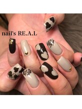 ネイルズリアル 倉敷(nail's RE.A.L)/ハート柄ネイル