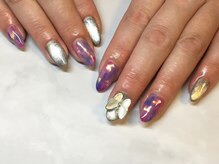 ラウト デコレーションアンドネイルサロン(Lauto Decoration&Nail Salon)/タイダイバタフライネイル